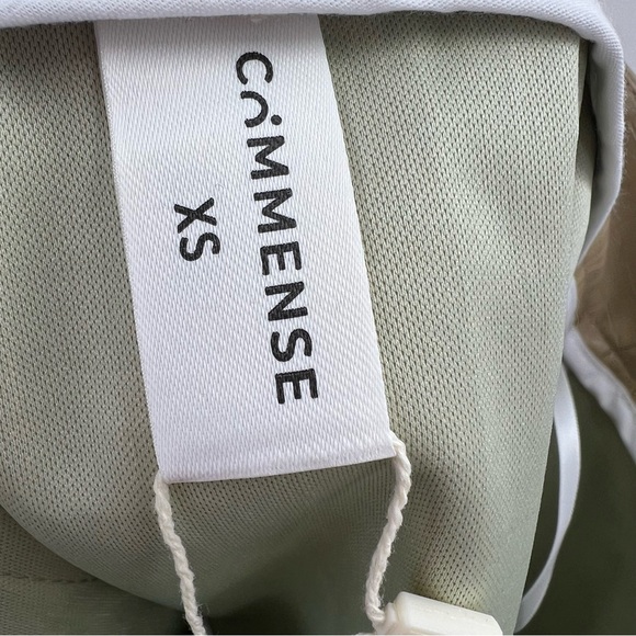 Commense NWT Faux Croc Leather Mini Skirt in Khaki size XS - Picture 5 of 6